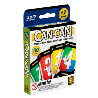 Jogo de Cartas - Can-Can - 110 Cartas - Grow