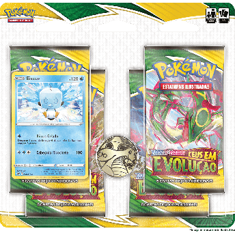Jogo de Cartas - Pokémon - Blister Quadruplo - EE7 - Céus em Evolução - Eiscue - Copag