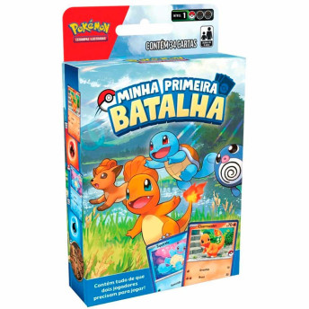 Jogo de Cartas - Pokémon - Primeira Batalha - Charmander e Squirtle - Copag
