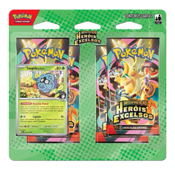 Jogo de Cartas - Pokémon Blister Quadruplo - ME Heróis Excelsos - Tangela - Copag