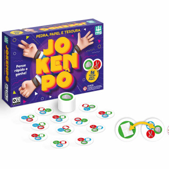 Jogo de Cartas Infantil - Pedra Papel e Tesoura - Jokenpô - Nig Brinquedos