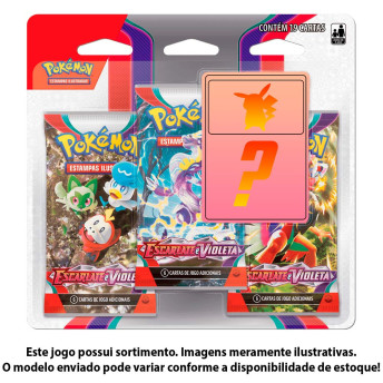 Jgs Brinq Carton - Pokemon Ev1 - Blister Triplo - Escarlate 