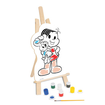 Kit de Pintura com Cavalete - Turma da Mônica - Nig Brinquedos