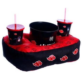 Kit Almofada Porta Pipoca - Naruto - Akatsuki - Zonacriativa