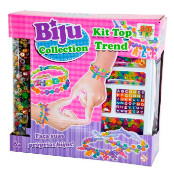 Kit Bijuterias Infantil - Biju Collection - Kit Top Trend - DM Toys