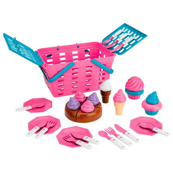Kit Comidinha Infantil - Cesta Pic Cake - Magic Toys