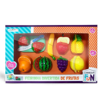 Kit Comidinha Infantil - Creative Fun - Feirinha Divertida de Frutas - Multikids