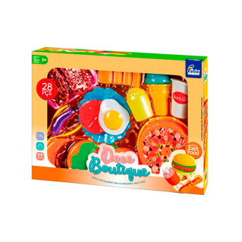 Kit Comidinha Infantil - Doce Boutique - Fast Food - 28 Peças - Fenix Brinquedos