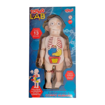 Kit Médico Infantil - Toyng Lab - Corpo Humano - 13 peças - Toyng