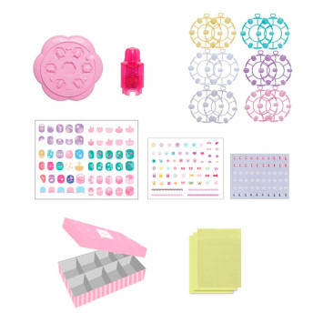 Kit Manicure Infantil - Fashion Unha Mania - Adesivos - DM Toys