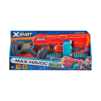 Lançador de Dardos - X-Shot - Max Havoc - 48 dardos - Candide
