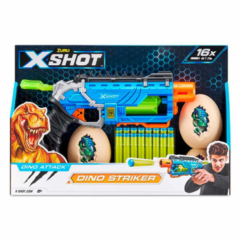 Lançador de Dardos com Alvos - X-Shot Dino Attack - Striker - Candide