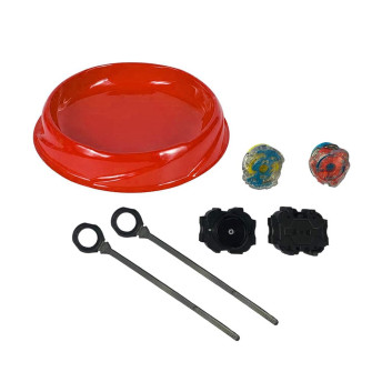 Lançador e Pião de Batalha com Arena - Zip Zap com Luz - Sortido - DM Toys