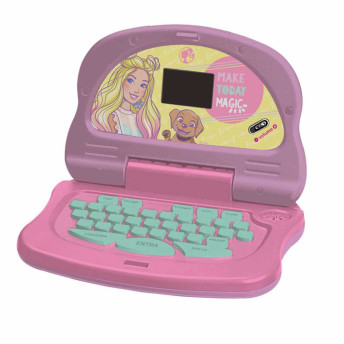 Laptop Infantil Eletrônico - Bilíngue - Barbie - Charm Tech - Candide