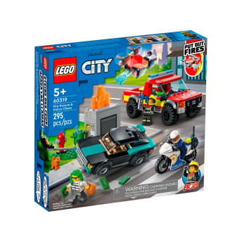 Lego City - Resgate e Perseguição - 295 Peças - Lego