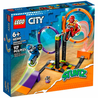 LEGO City Stuntz - Desafio de Acrobacias com Anéis Giratórios - 117 peças - Lego
