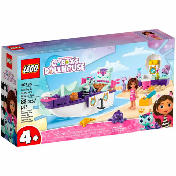 LEGO Gabby’s DollHouse - Navio e Spa da Gabby e Sereiata - 88 peças - Lego