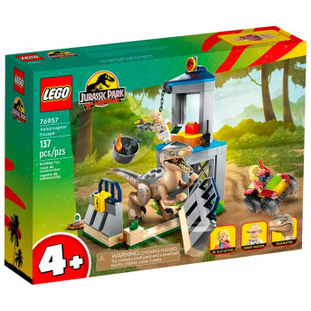 LEGO Jurassic Park - Fuga do Velociraptor - 137 peças - Lego