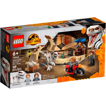 LEGO Jurassic World Dominion - Atrociraptor Persiguição de Moto - 169 Peças - Lego