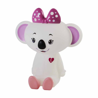 Luminária Infantil - Led e Fluorescente - Coala Lilica - Branca - DecorFun