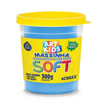 Massinha de Modelar - Art Kids - Soft - 500g - Azul - Acrilex