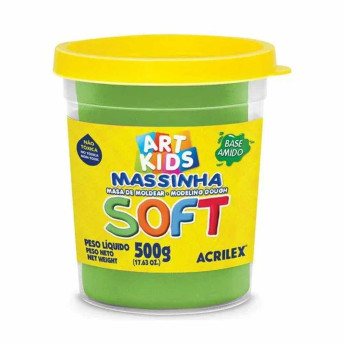 Massinha de Modelar - Art Kids - Soft - 500g - Verde - Acrilex