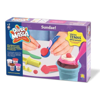 Massinha de Modelar - Diver Massa - Sundae - Divertoys