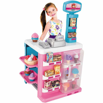 Mercadinho Infantil com Bip e Luz - Confeitaria Mágica e Acessórios - Magic Toys