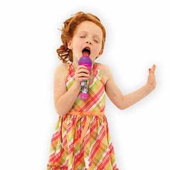 Microfone Rockstar Infantil com Som e Luzes - Barbie - Fun Divirta-se