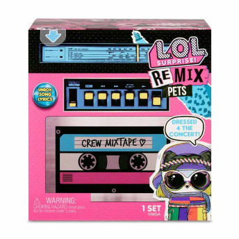 Mini Figura - LOL Surprise - Remix Hair Flip - Pets - 9 Surpresas - Candide