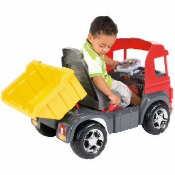 Mini Veículo a Pedal - Caminhão Truck - Vermelho - Magic Toys