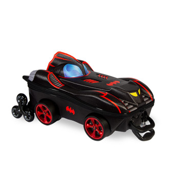 Mochila 3D de Rodinhas Infantil - Batman - Chrome Wheels - Maxtoy