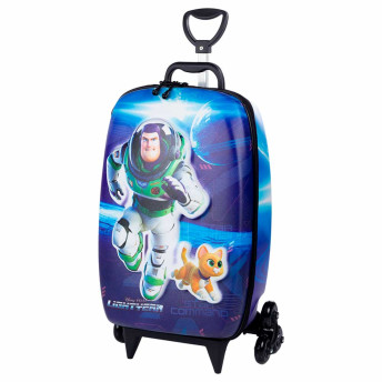 Mochila 3D de Rodinhas Infantil - Disney-Pixar - Buzz Lightyear - Maxtoy