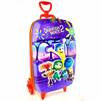 Mochila 3D de Rodinhas Infantil - Disney Divertidamente - Sala - Maxtoy