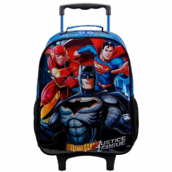 Mochila de Rodinhas Infantil - 16 - Liga da Justiça R - Xeryus