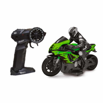 Moto de Controle Remoto - Veloxx - Verde - Unik Toys
