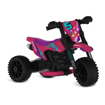 Moto Elétrica Infantil - MotoCross - 6v - Rosa - Bandeirante
