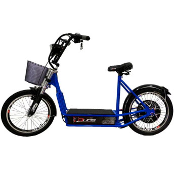 Patinete Elétrico - Eko20 - Cestinha - 800w Lithium - Azul - Duos Bike