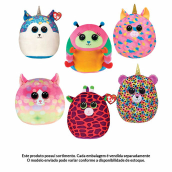 Pelúcia Infantil - 25 cm - Squish a Boos - TY - Sortido - Toyng