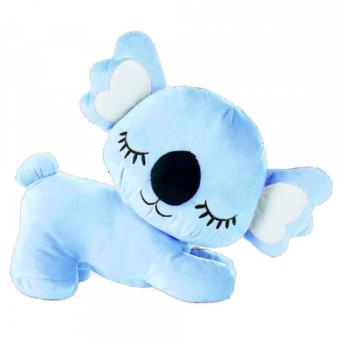 Pelúcia Infantil - 30 cm - Coala - P - Azul - W.U. Bichos de Pelúcia