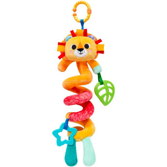 Pelúcia Infantil - 50 cm - Bubazoo - Mola de Atividades - Leão - Laranja - Buba