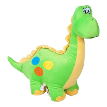 Pelúcia Infantil - 50 cm - Dino Verde - M - W.U. Bichos de Pelúcia