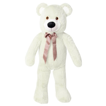 Pelúcia Infantil - 80 cm - Urso Rafael - M - Marfim - W.U. Bichos de Pelúcia