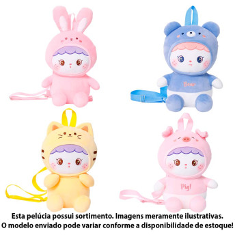 Pelúcia Infantil - Amigos do Coração - Baby Pets 2 em 1 - Sortido - DM Toys