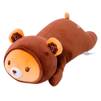 Pelúcia Infantil - Amigos do Coração - Urso Rosquinha - Marrom - DM Toys