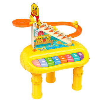 Piano Infantil - 2 em 1 - Patinho Feliz- DM Toys
