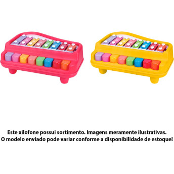 Piano Infantil - Xilofone Baby - Guta Guti - Sortido - DM Toys