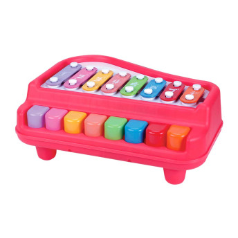 Piano Infantil - Xilofone Baby - Guta Guti - Vermelho - DM Toys
