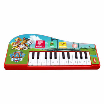 Piano Infantil com Luzes - Teclado Musical - Patrulha Canina - Candide