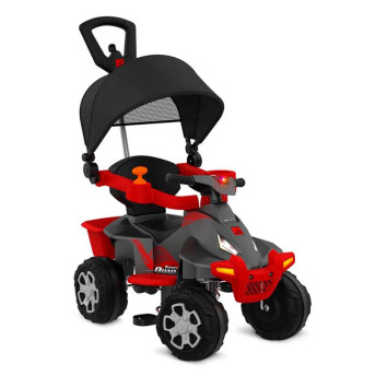 Quadriciclo Infantil - Passeio e Pedal - Smart Quad com Capota - Bandeirante